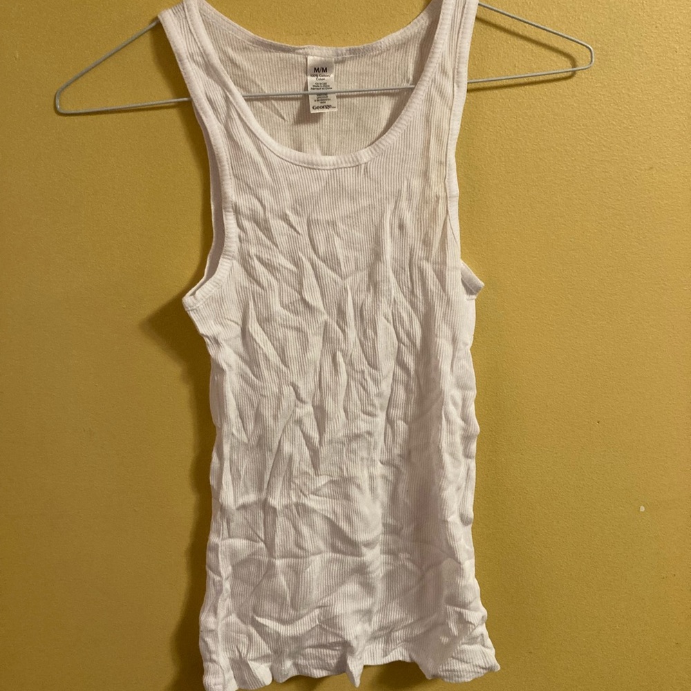 Mossimo Supply Co. White Ribbed Tank Top for Kids